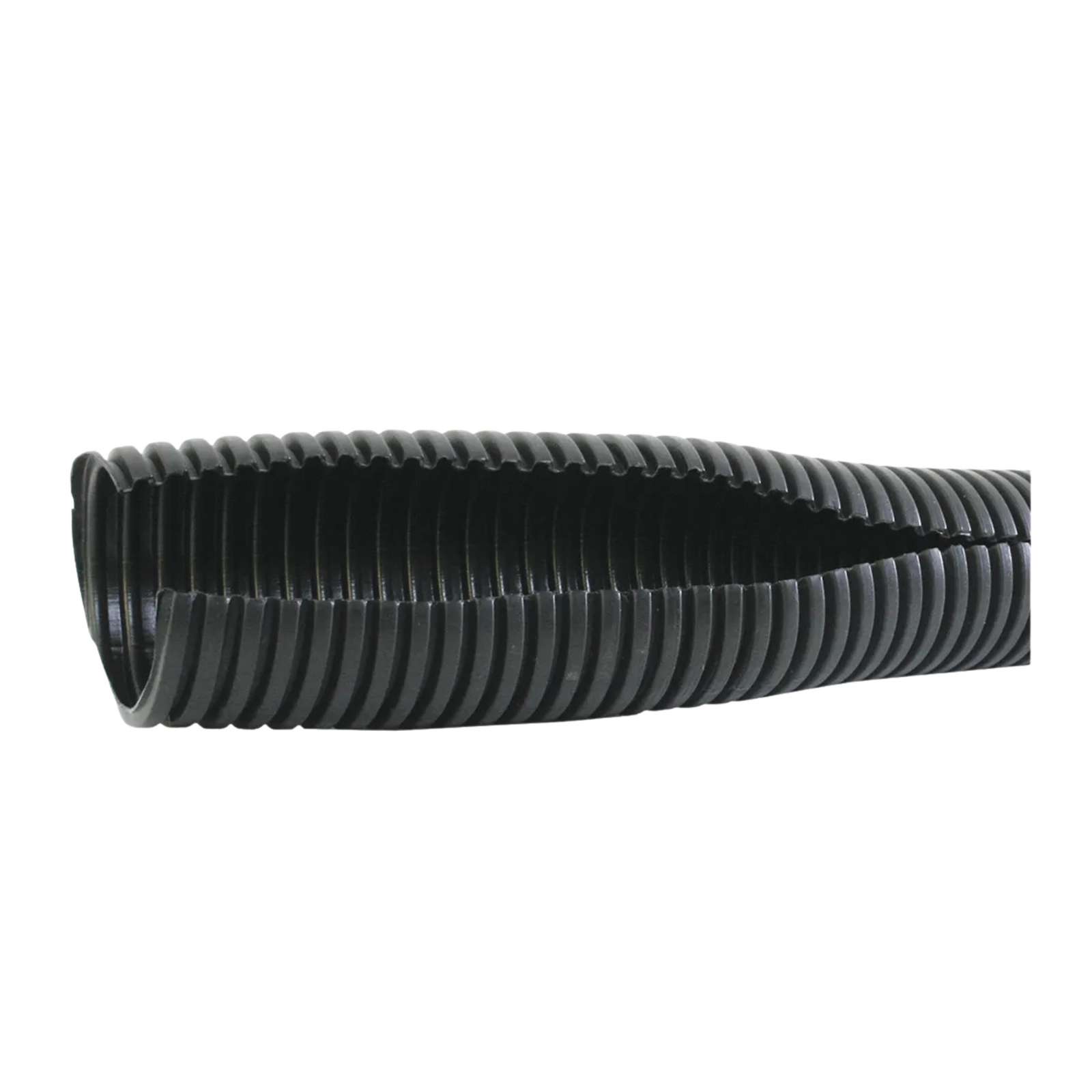 Black Corrugated Split Loom 1/4" | Grand General