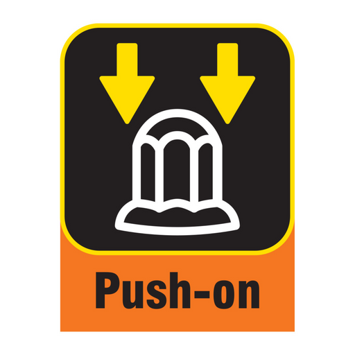 Bullet Nut Cover 3/4” x 1 3/8” | Chrome Plastic | Grand General