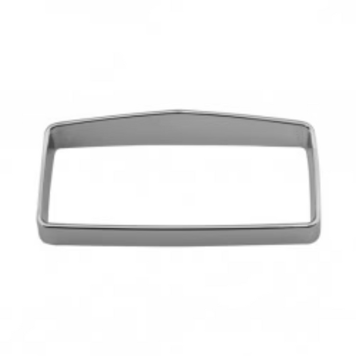 Center Instrument Bezel for Kenworth W & T Models with Visor | Chrome Plastic | Grand General