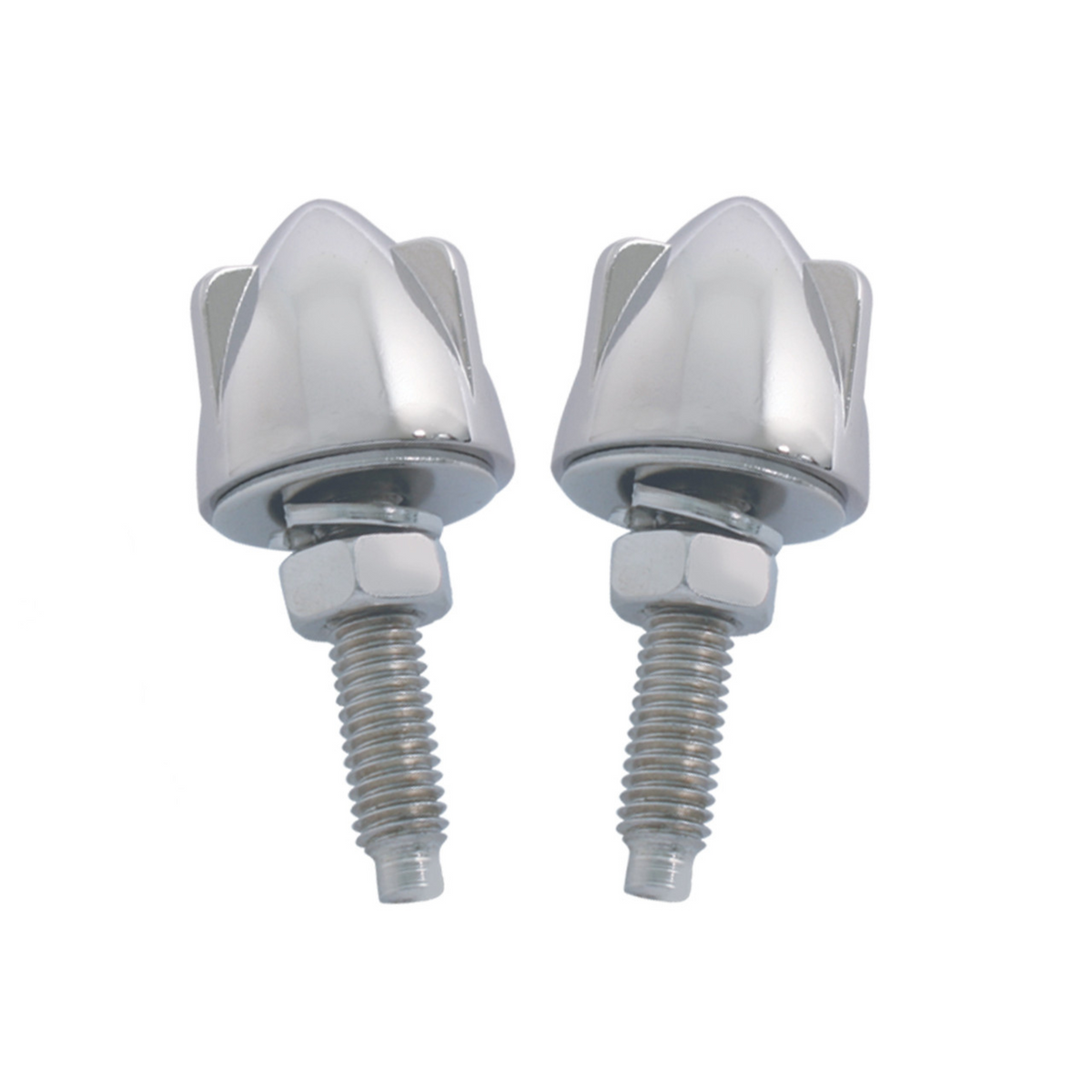 Chrome Bullet w/ 3 Wings Fastener Set (2pc) | Chrome Plated | Grand General
