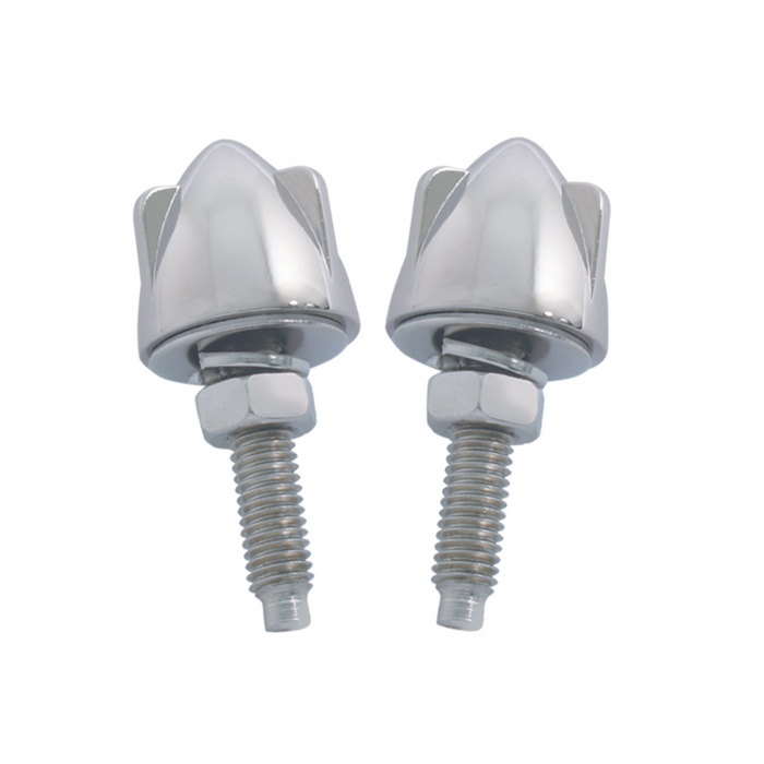 Chrome Bullet w/ 3 Wings Fastener Set (2pc) | Chrome Plated | Grand General