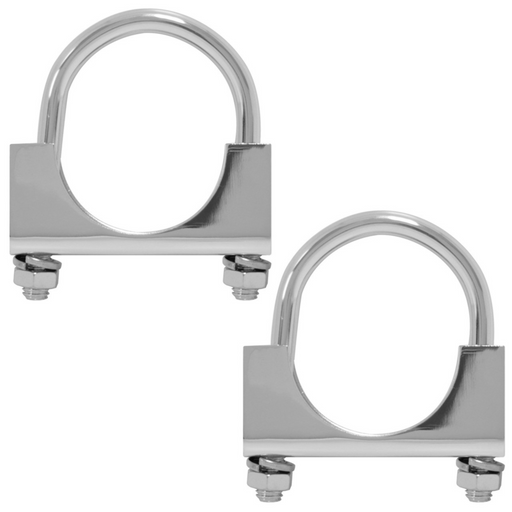 Chrome Clamp Kit for 2″ Quarter Fender Supporting Pipe | Kit of 2 | Grand General