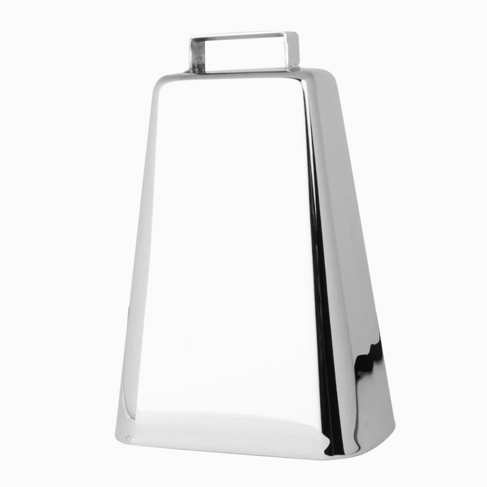 Chrome Cow Bell | Medium 4-7/8" (L) x 3-1/8" (W) x 6-3/4" (H) | Grand General
