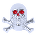 Chrome Die Cast Skull License Plate Bolt (2pk) | Chrome | Grand General