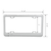 Chrome License Plate Frame | Wide Bottom | 4 Holes | Grand General
