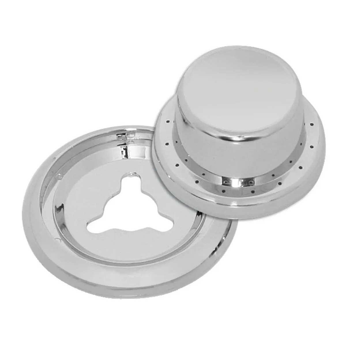 Computer Dash Control Knob with Base for Peterbilt | Chrome Plastic | Grand General