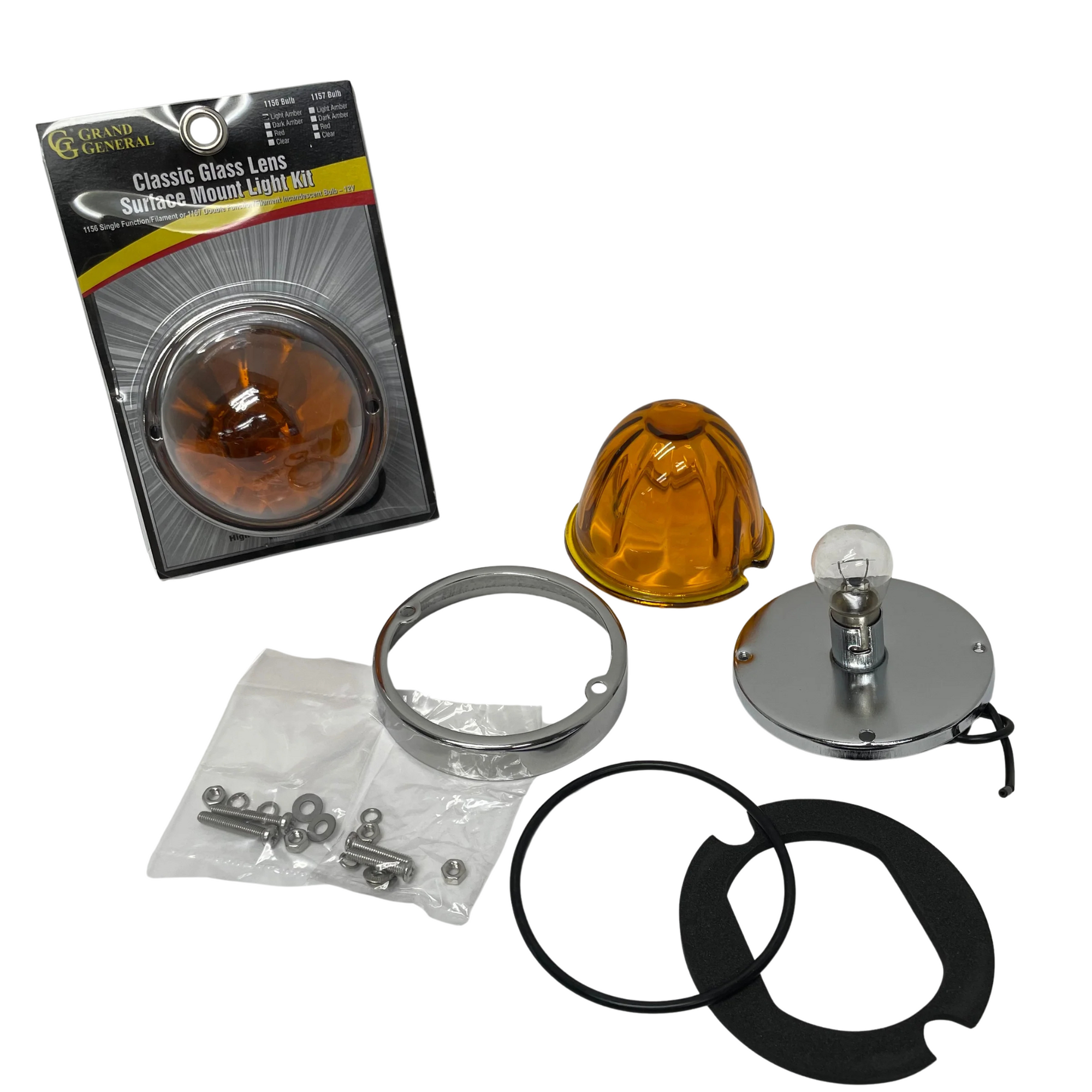 Grand General – Classic Glass Lens Watermelon Surface Mount Light