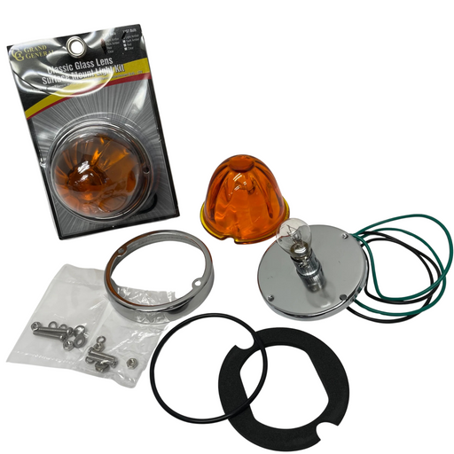 Classic Glass Lens Watermelon Surface Mount Light Kit - 1157 | Dark Amber | Grand General