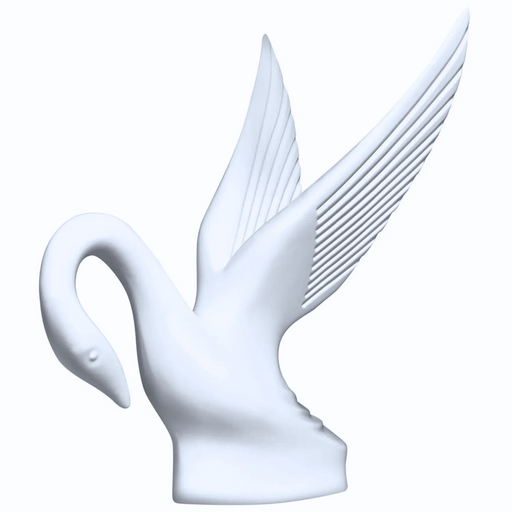 Classic Swan Hood Ornament | Matte White | Grand General