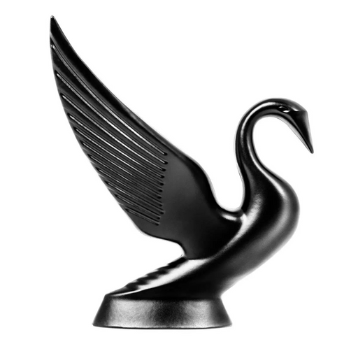 Classic Swan Hood Ornament | Matte Black | Grand General