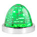 Classic Watermelon Surface Mount LED Turn/Marker Sealed Light with Clear Lens | Green/Clear | Grand General