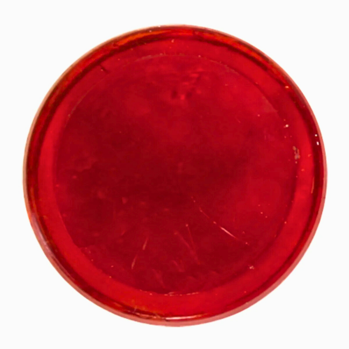 Color Glass Dot with Chrome Rim | Red | Grand General