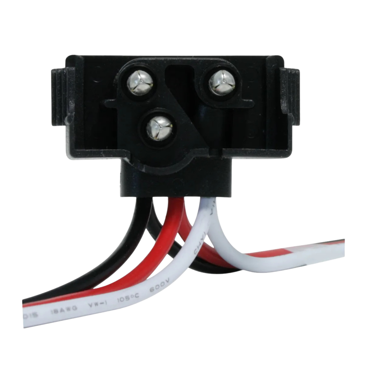 Continuous 3-Prong Right Angle Light Plug Wire Harness Roll | 18" | Grand General