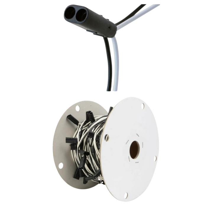 Continuous Plug Wire Harness with Double Female Prong 12" | Grand General