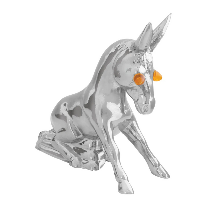 Donkey Hood Ornament with Lighted Eyes | Chrome | Grand General