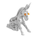 Donkey Hood Ornament with Lighted Eyes | Chrome | Grand General