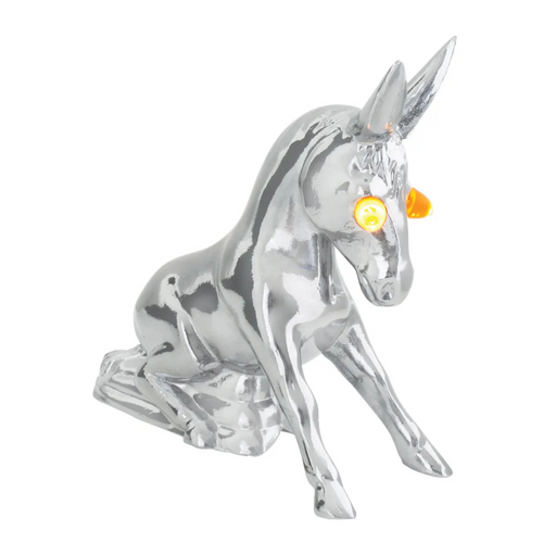 Donkey Hood Ornament with Lighted Eyes | Chrome | Grand General