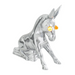 Donkey Hood Ornament with Lighted Eyes | Chrome | Grand General