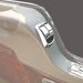 Door Window Switch Cover for Kenworth W & T Models | Dual Switch | Chrome Plastic | Grand General