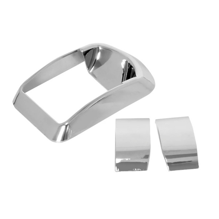 Door Window Switch Cover for Kenworth W & T Models | Dual Switch | Chrome Plastic | Grand General