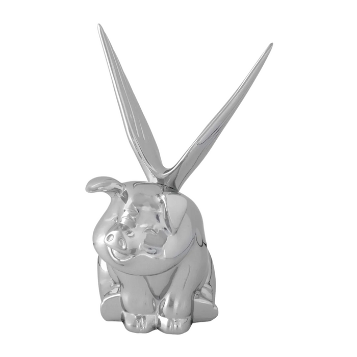 Flying Pig with Wings Hood Ornament | Chrome | Grand General