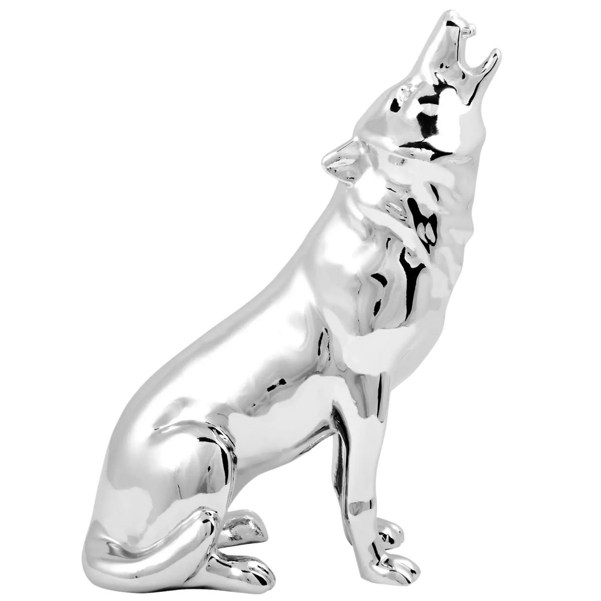 Howling Wolf Hood Ornament | Chrome - Grand General