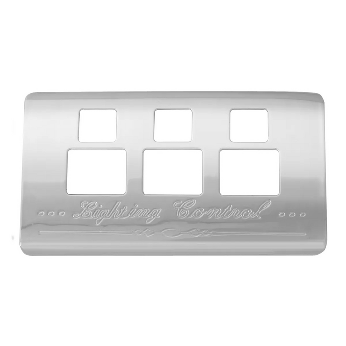 Lighting Control Panel for Kenworth | 3 Switches | Chrome Plastic | Grand General