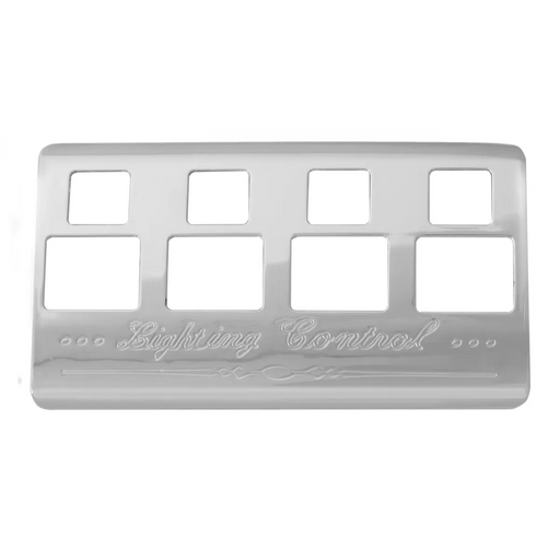 Lighting Control Panel for Kenworth | 4 Switches | Chrome Plastic | Grand General