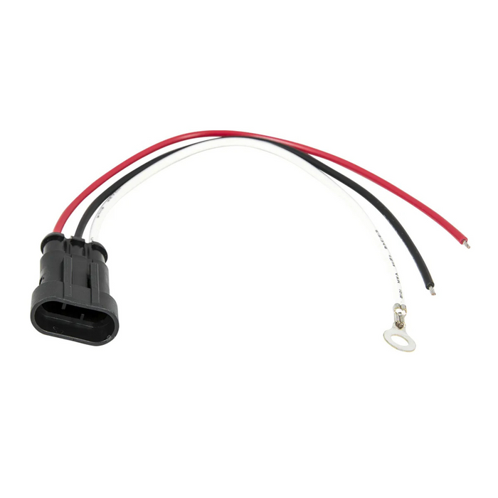 Male 3 Pin Weatherpack to 3 Wire Light Adapter Plug | 8" Lead Wire | Grand General