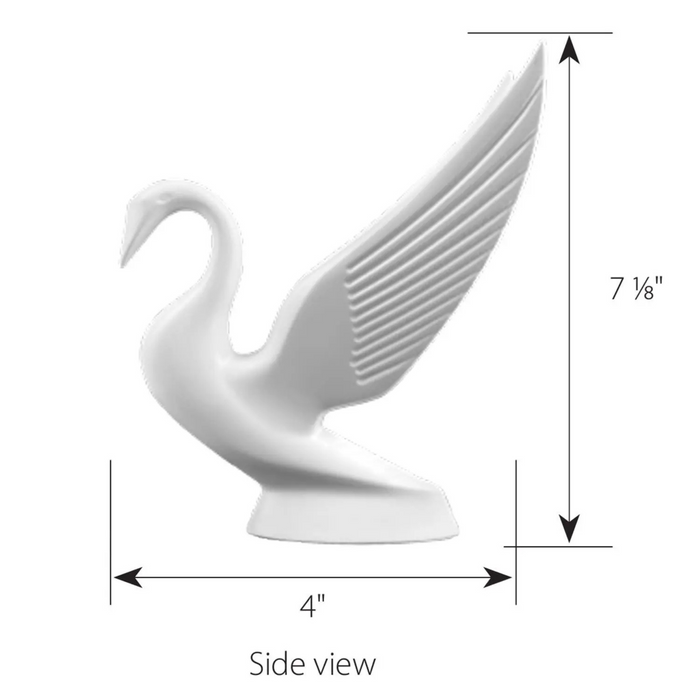 Swan Hood Ornament | Matte White | Grand General