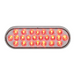 Oval Pearl LED Light | Red/Clear | Grand General