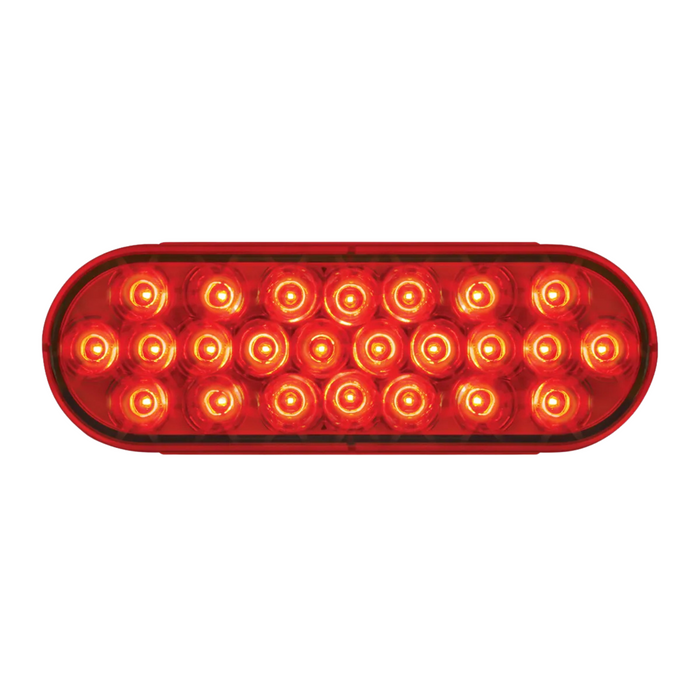 Oval Pearl LED Light | Red/Red | Grand General