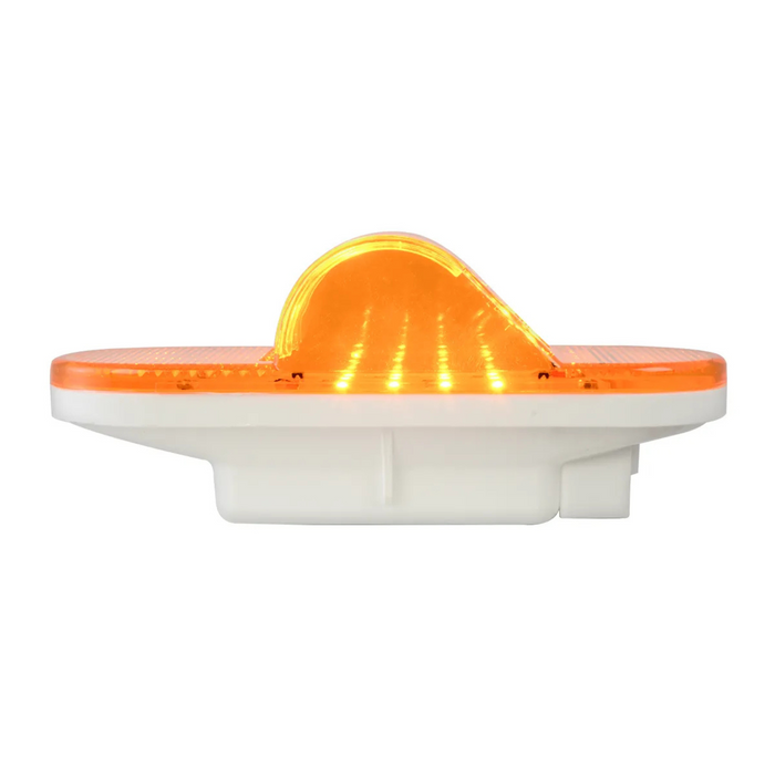 Oval Side Marker & Turn 12 LED Light with Reflector | Amber/Amber | Grand General