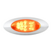 Oval Spyder Y2K LED Side Marker / Clearance & Turn Light with Snap-On Chrome Bezel | Amber/Amber | Grand General
