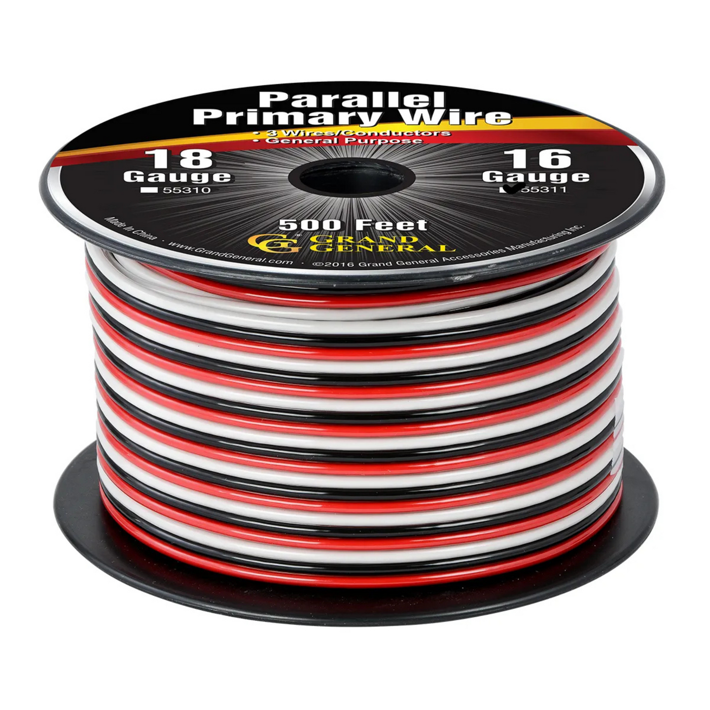 Grand General Parallel Primary 3-Wire – 18/16/14 AWG – Sold by the Foot
