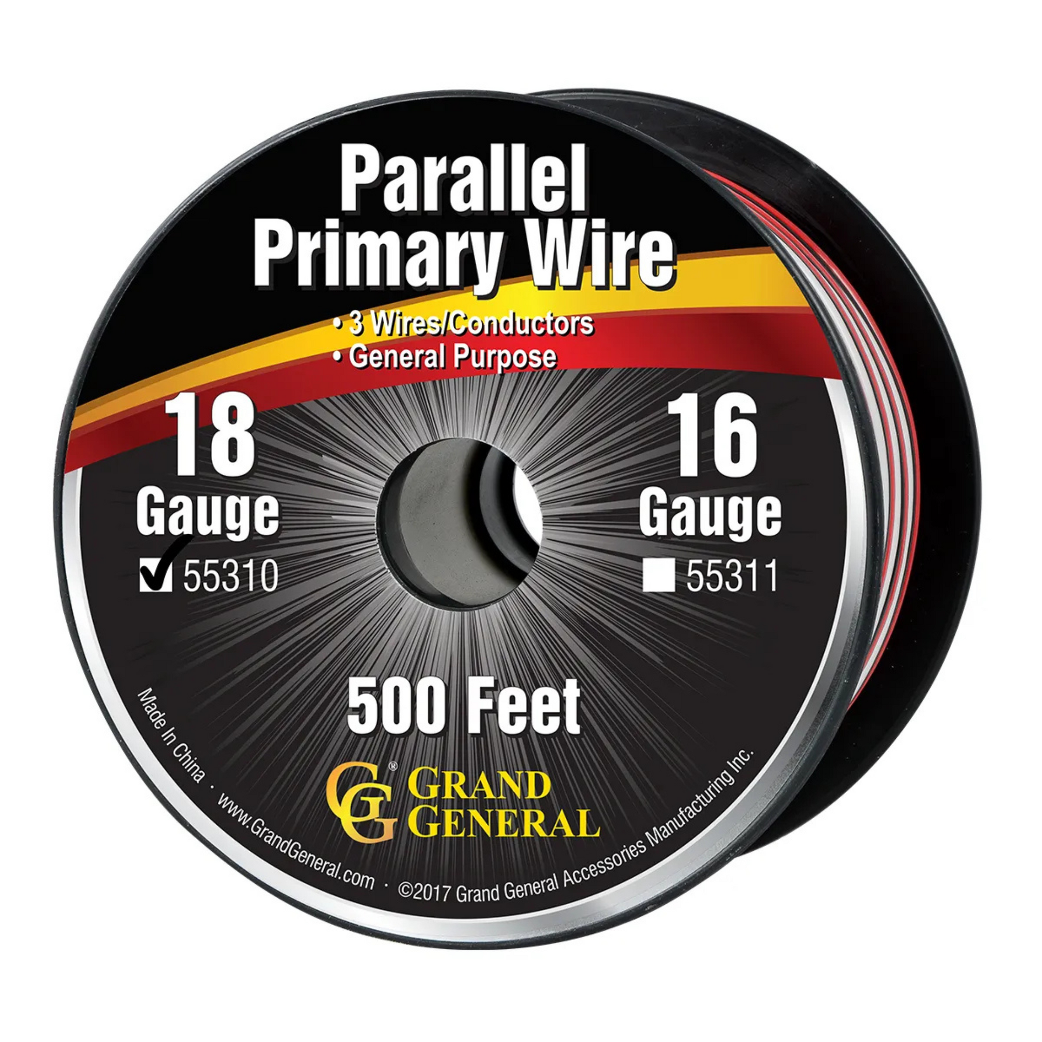 Grand General Parallel Primary 3-Wire – 18/16/14 AWG – Sold by the Foot