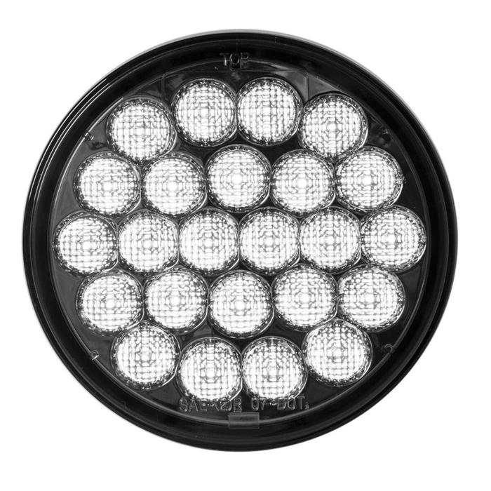 Pearl Smoke Lens White LED Backup / Reverse Light | 24 LED Sealed | Older Packaging Discount | Grand General