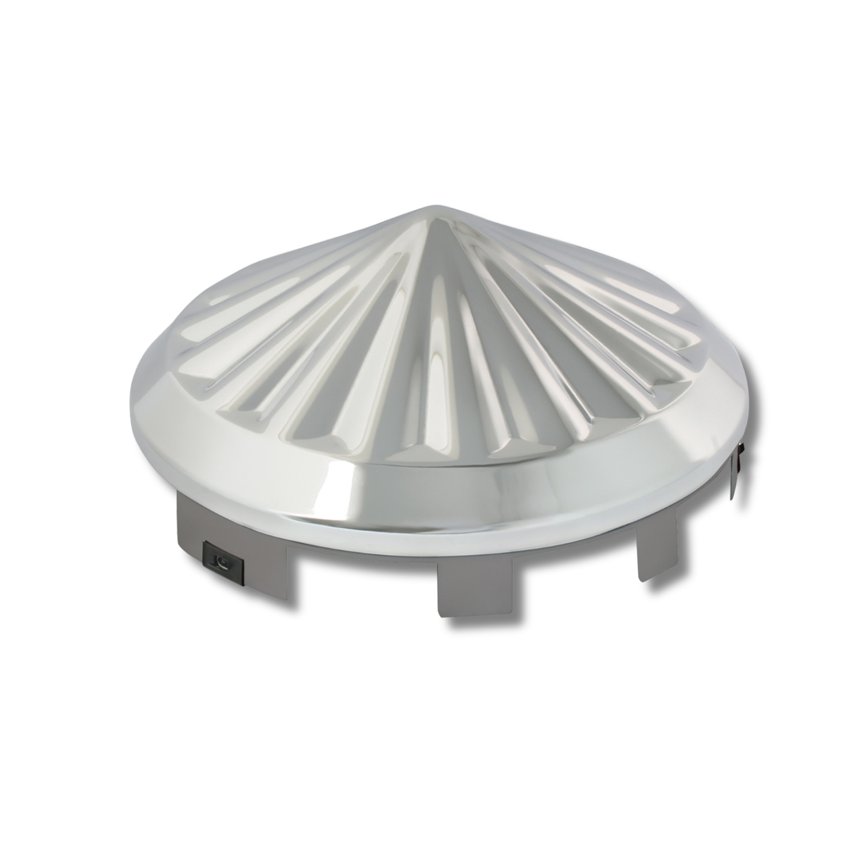 Pin Wheel Front Hub Cap 3 Inch Chrome | Grand General