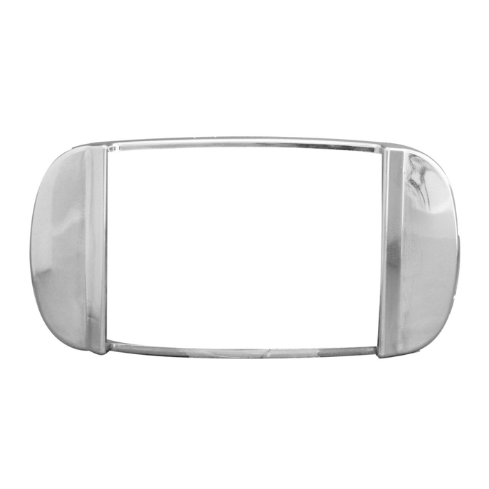 Rectangular Camel Back Wide Angle LED Light Bezel | Chrome Plastic | Grand General