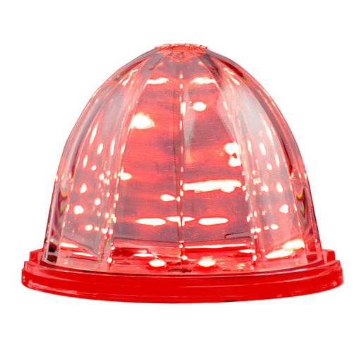 Sealed Watermelon LED Light w/ Clear Plastic Lens | Red | Grand General