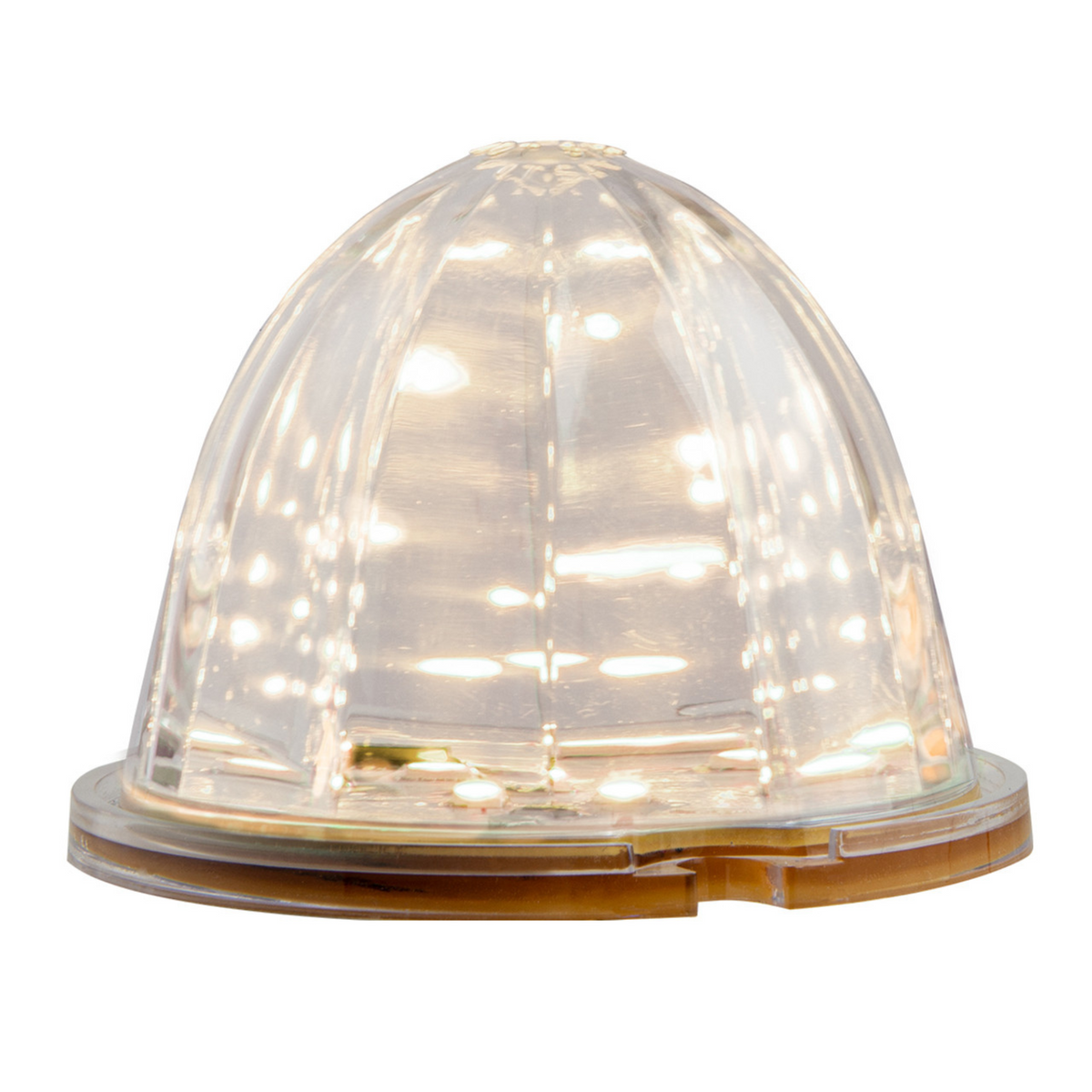 Sealed Watermelon LED Light w/ Clear Plastic Lens | Warm White | Grand General