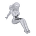Sitting Lady Hood Ornament | Chrome Die Cast | Grand General
