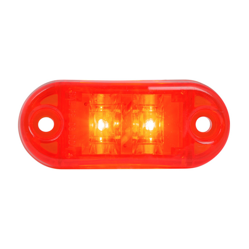 Small 2 LED Rect Marker Light | Red/Red | Grand General