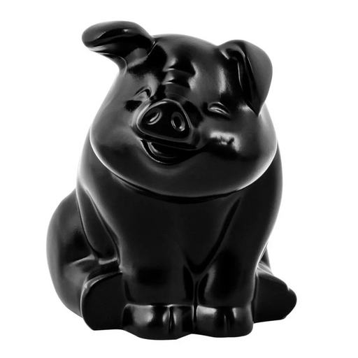 Smiling Pig Hood Ornament | Matte Black | Grand General