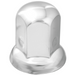 Standard Chrome Steel Lug Nut Cover with Flange | 1 1/8″ × 1 5/8″ | Sold Individually | Grand General