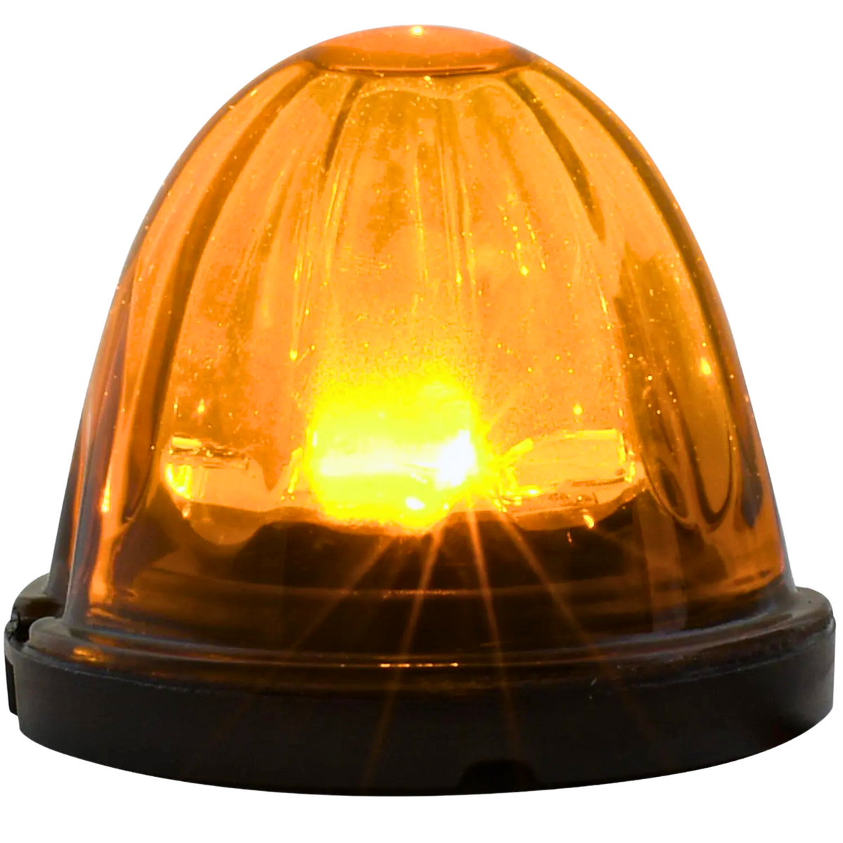 Super Star Watermelon Glass Lens Surface Mount LED Sealed Light | Amber/Light Amber | Grand General