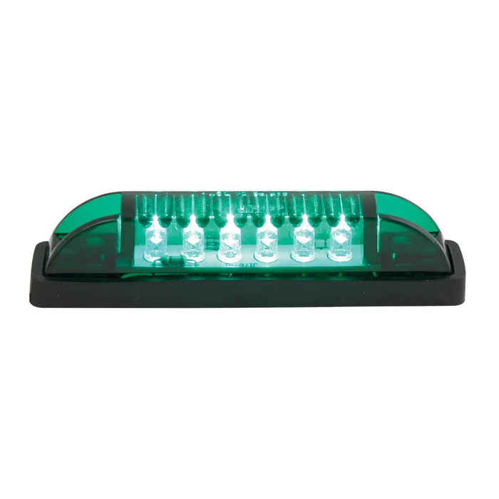 Thin Surface Mount LED Marker Light | Green/Green | Grand General