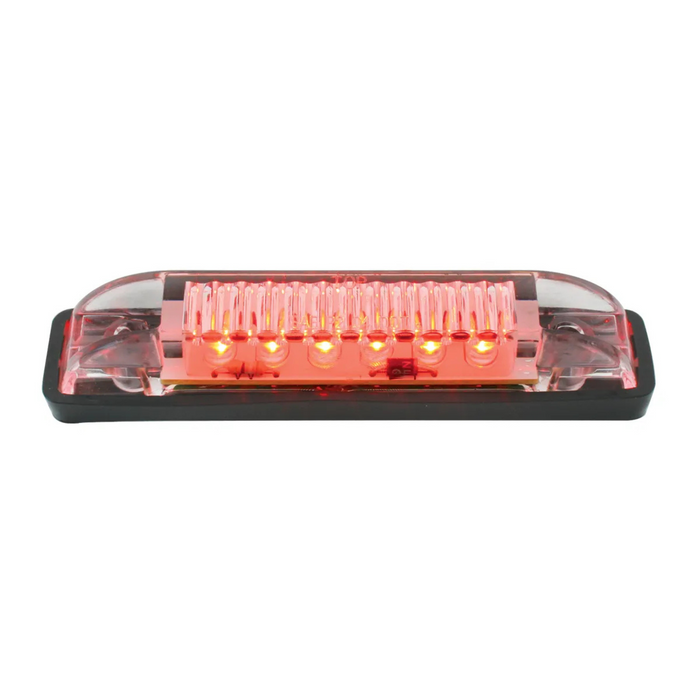 Thin Surface Mount LED Marker Light | Red/Clear | Grand General