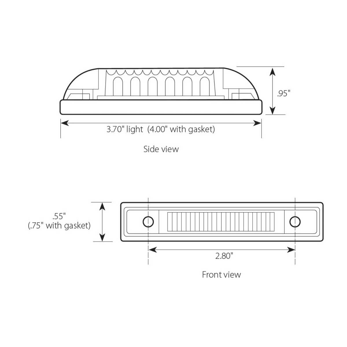 Thin Surface Mount LED Marker Light | Grand General