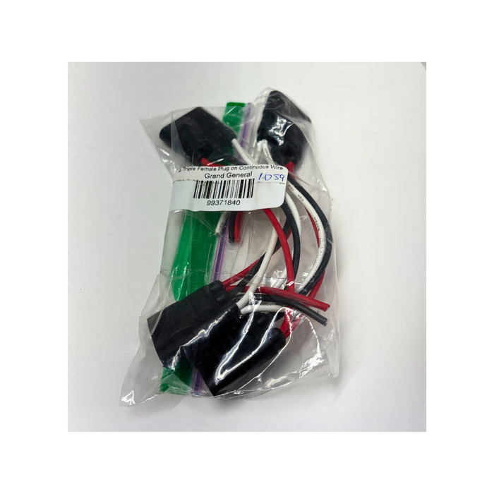 Triple Female Plug on Continuous Wire 4 Pack | Grand General